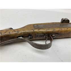 SHOTGUN CERTIFICATE REQUIRED - Modern 20-bore matchlock muzzle loading Civil War type musket, with 92.5cm(36
