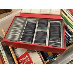 Collection of various train related books, ephemera and paraphernalia, to include various photographs, slides, the Lancaster & Yorkshire Railway Magazine, Rail Guides etc, in four boxes 