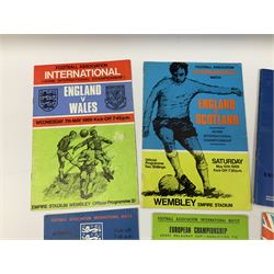 Football - 1966 World Cup Final programme; and five other 1960s programmes for England Internationals against Scotland (1967), Wales (1969), N. Ireland (1967), Spain (1967) and Sweden (1968) 