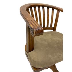 Barker & Stonehouse - Villiers reclaimed pine swivel desk chair