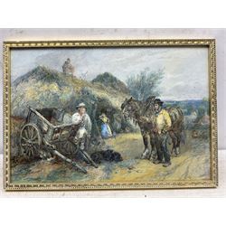 Harden Sidney Melville (British 1824-1894): Market Day Preparations, watercolour signed and dated 18*, 35cm x 52cm 