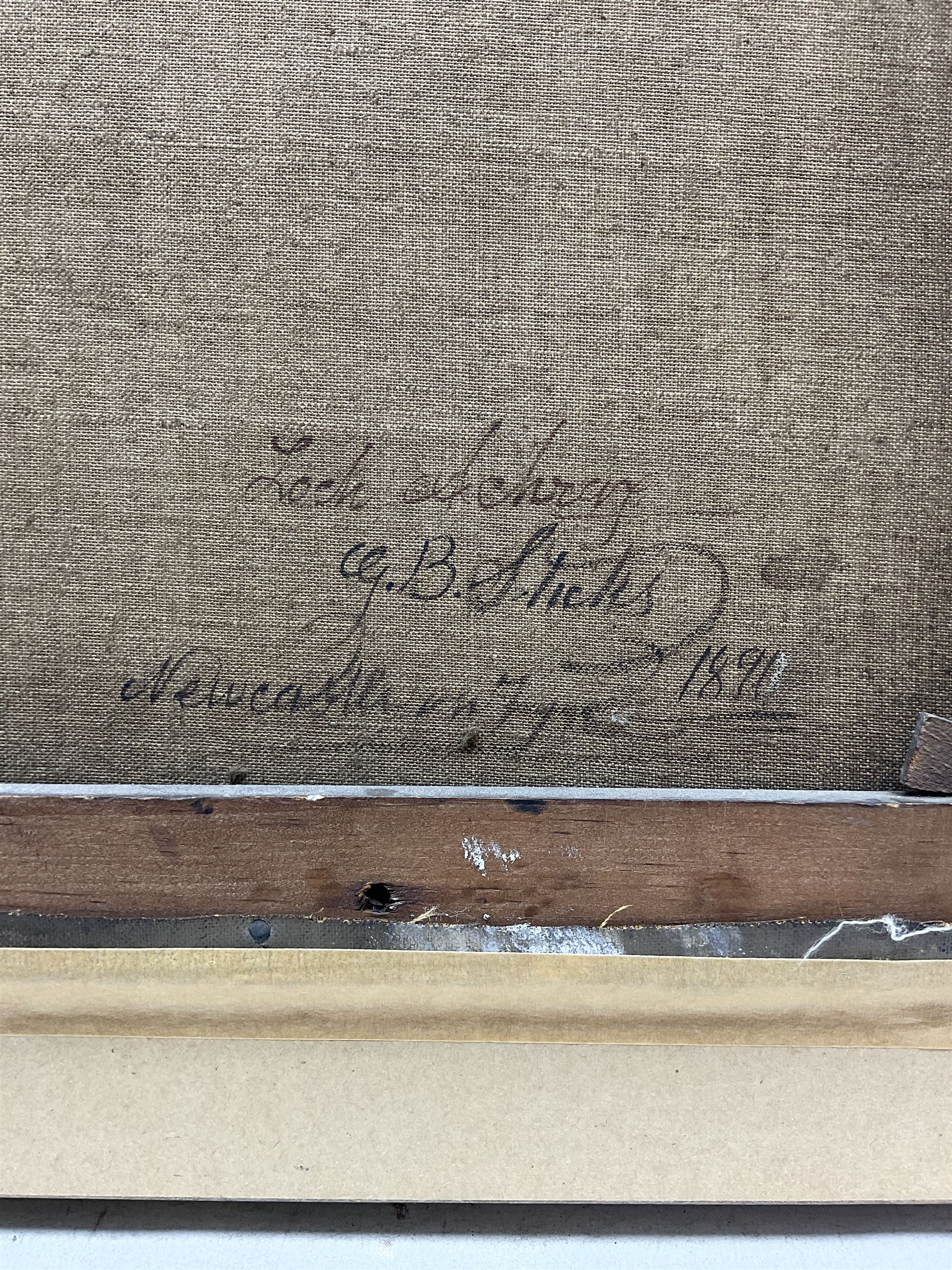 George Blackie Sticks (British 1843-1900): 'Loch Achray', oil on canvas signed and dated 1891, titled verso 44cm x 36cm