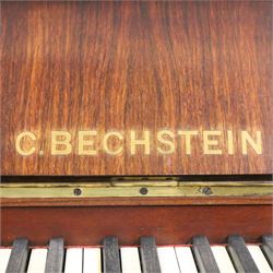 Edwardian C. Bechstein mahogany cased upright piano, with ivory keys and two pedals, serial no. 56533, H125cm, W146cm
This item has been registered for sale under Section 10 of the APHA Ivory Act