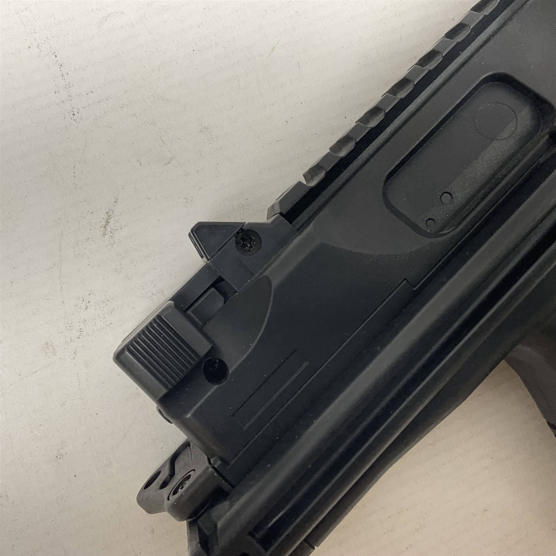 Gamo MP-9 .177 cal. semi-auto blowback pellet/BB CO2 gun, serial no.14J39179, L30cm; on original box with accessories and paperwork  NB: AGE RESTRICTIONS APPLY TO THE PURCHASE OF AIR WEAPONS.