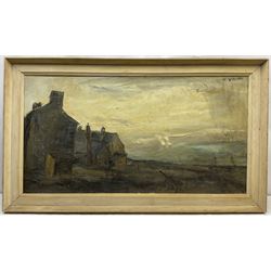 Herbert Whone (Northern British 1925-2011): 'A View near Huddersfield', oil on canvas signed and dated '65, 62cm x 118cm