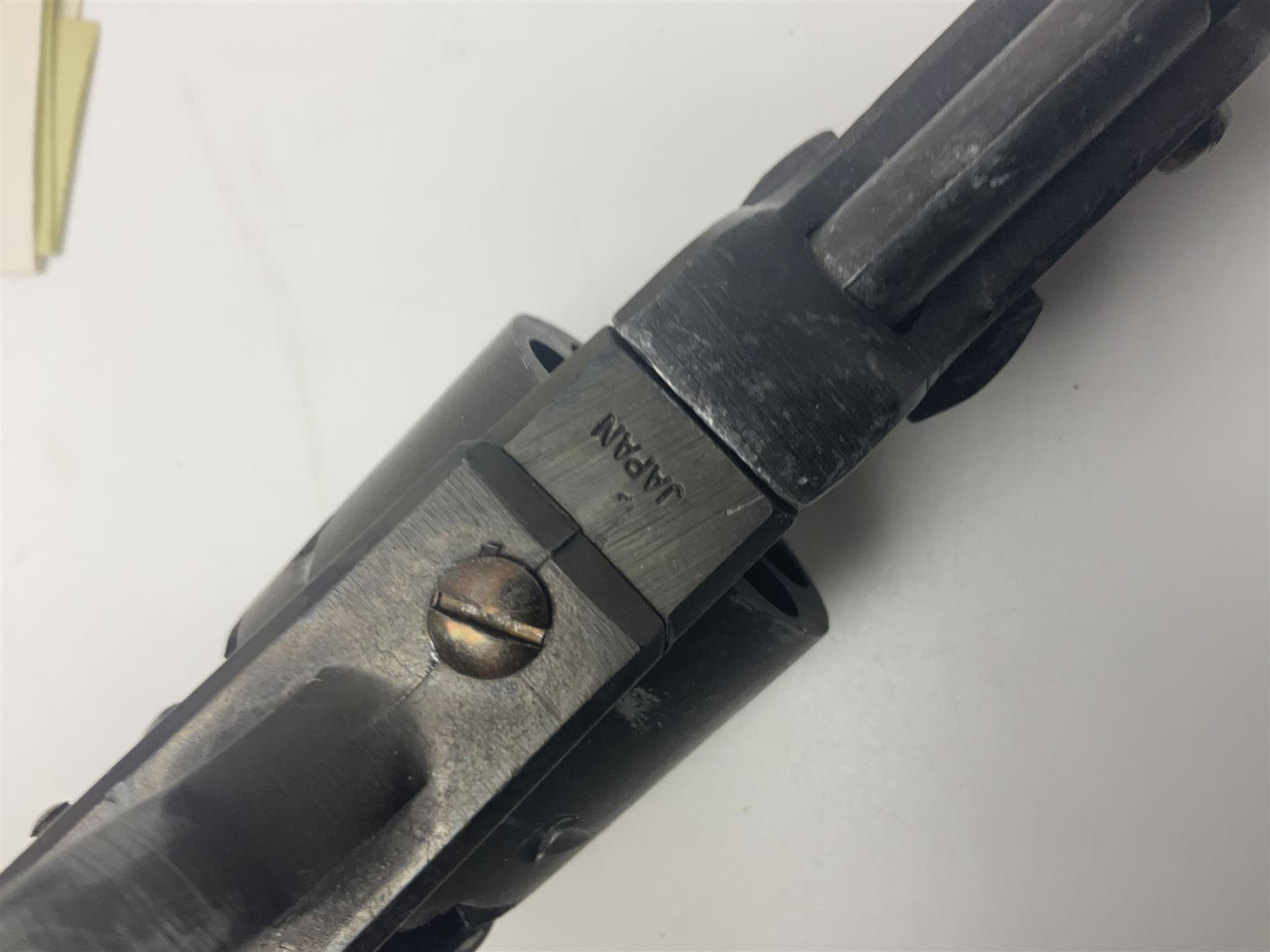 Modern Replica Models Japan non-firing copy of an 1851 Navy percussion cap revolver, .36 cal, boxed with paperwork, L31cm - Disposed 25.06.25 - Notified 24.07.25