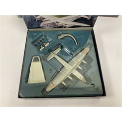 Eleven die-cast models from various makers to include Dinky 955 Fire Engine, missing ladder, boxed; Matchbox YY66 Her Majesty’s Gold State Coach; Corgi - CC18102 Scania R Series Toplone Fridge no.3474/3710; and further vehicles and aeroplanes to include Aviation Archive and Editions Atlas (11) 