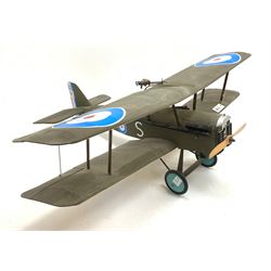 Radio controlled bi-plane, modelled as a