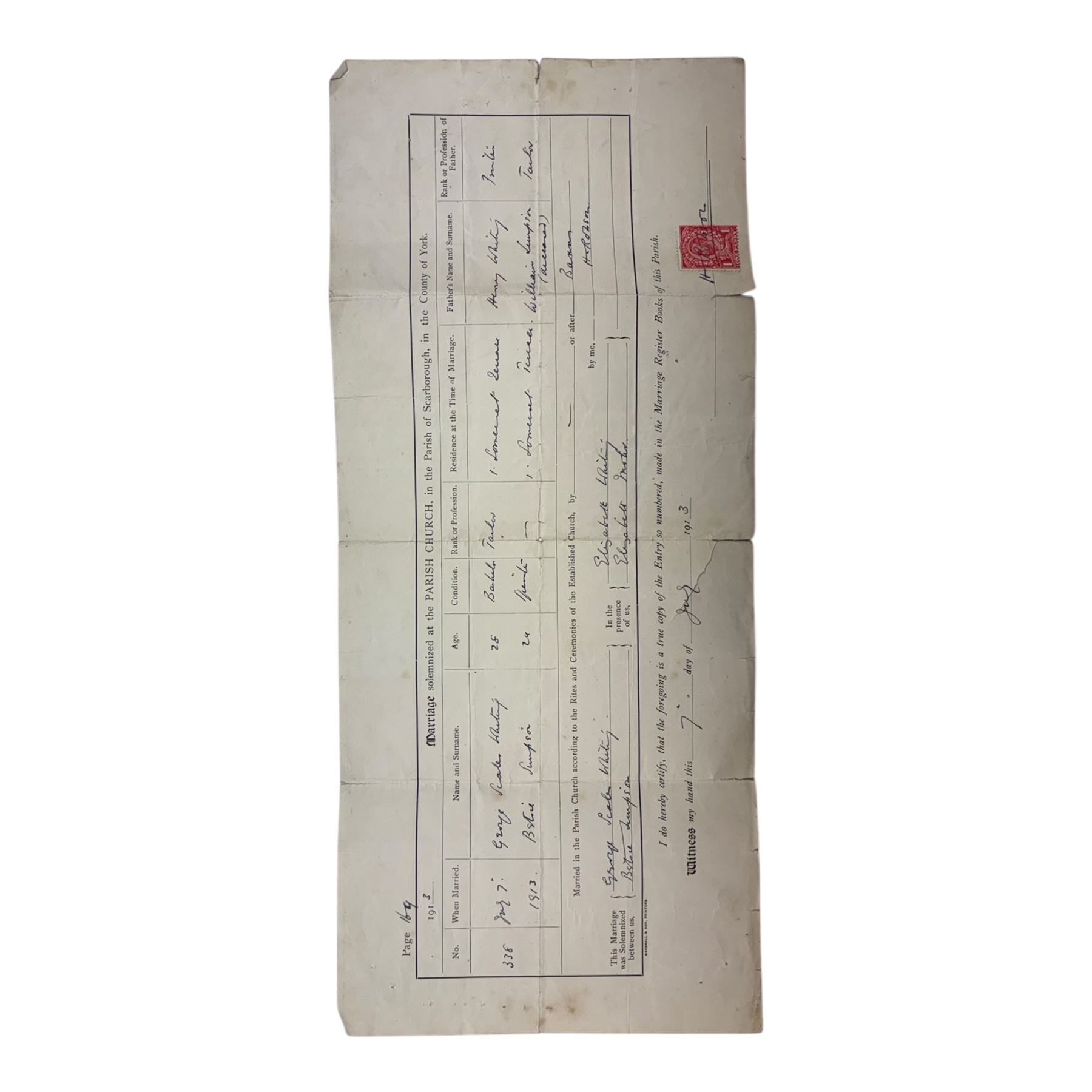 WWI bronze death plaque for George Scales Whiting, with original card envelope and letter 