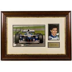Ten signed Formula 1 photographs, comprising eight Damon Hill examples, Jenson Button and ...