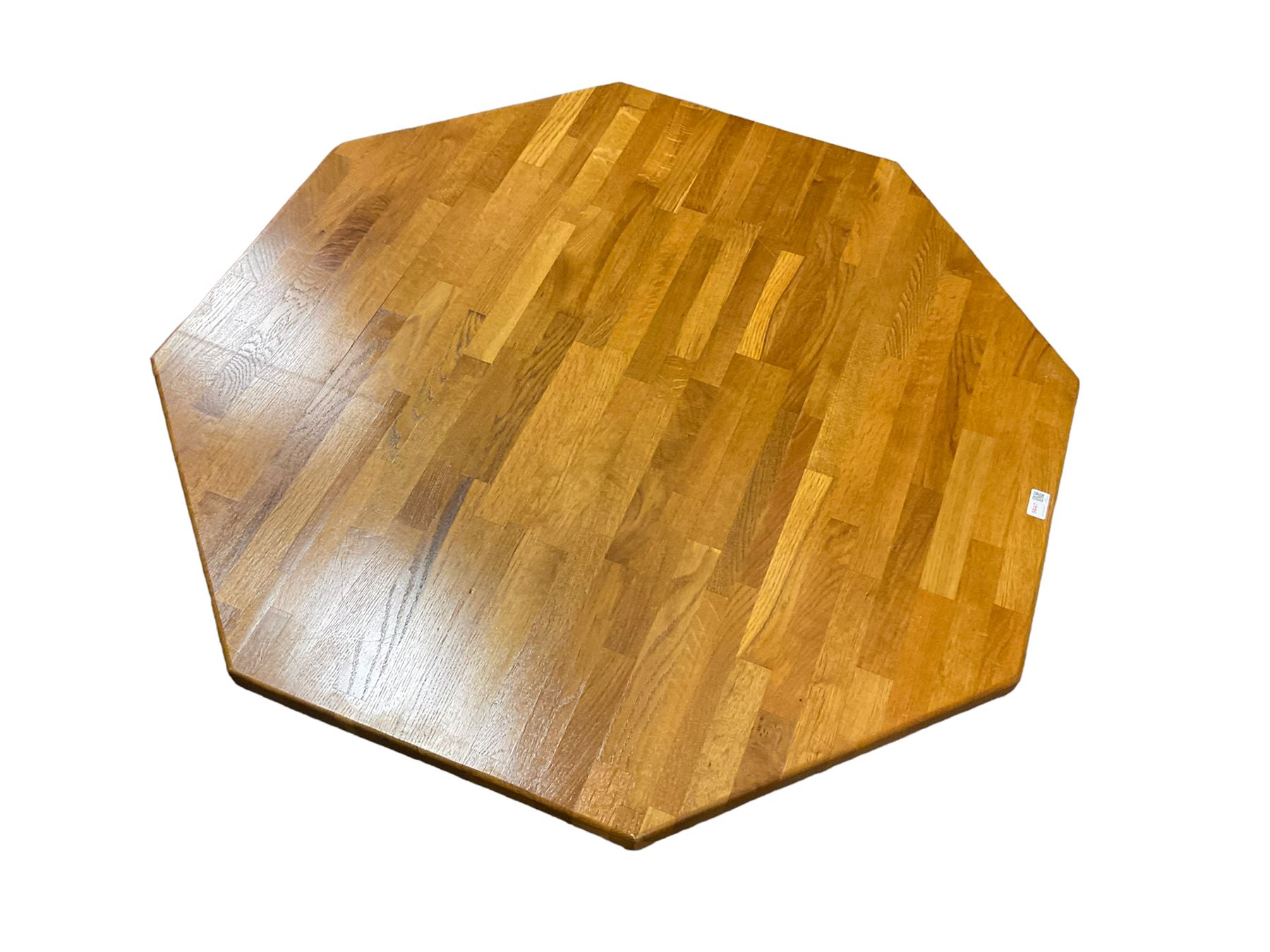 Octagonal oak coffee table