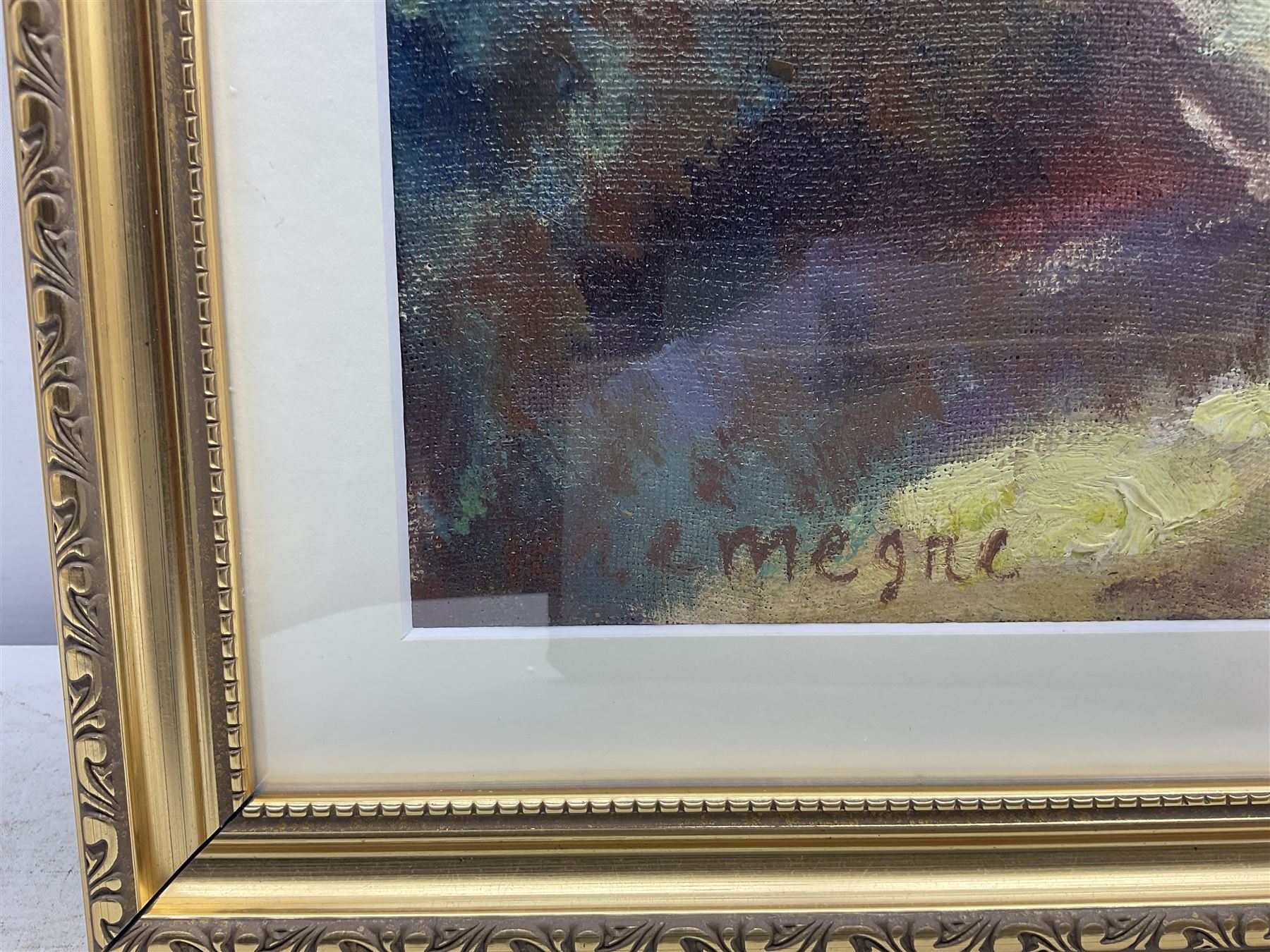 Pinchus Krémègne (Belarusian/French 1890-1981): Still Life of a Stoneware Jug Bottle and Fruit, oil on canvas laid on board signed 53cm x 43cm 
Notes: Krémègne was a Lithuanian Belarusian Jewish-French artist, primarily known as a sculptor, painter and lithographer. He was a native of Zhaludak near Lida, now Belarus, and was a friend of both Chaïm Soutine and Michel Kikoine. He studied sculpture at the Vilnius Academy of Art, and died at Ceret France.