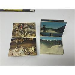 Seven pen knives, two lighters, including one Ronson example and a collection of postcards