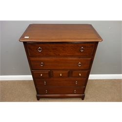  Stag 'Minstrel' seven drawer chest, W83cm, H112cm, D47cm  