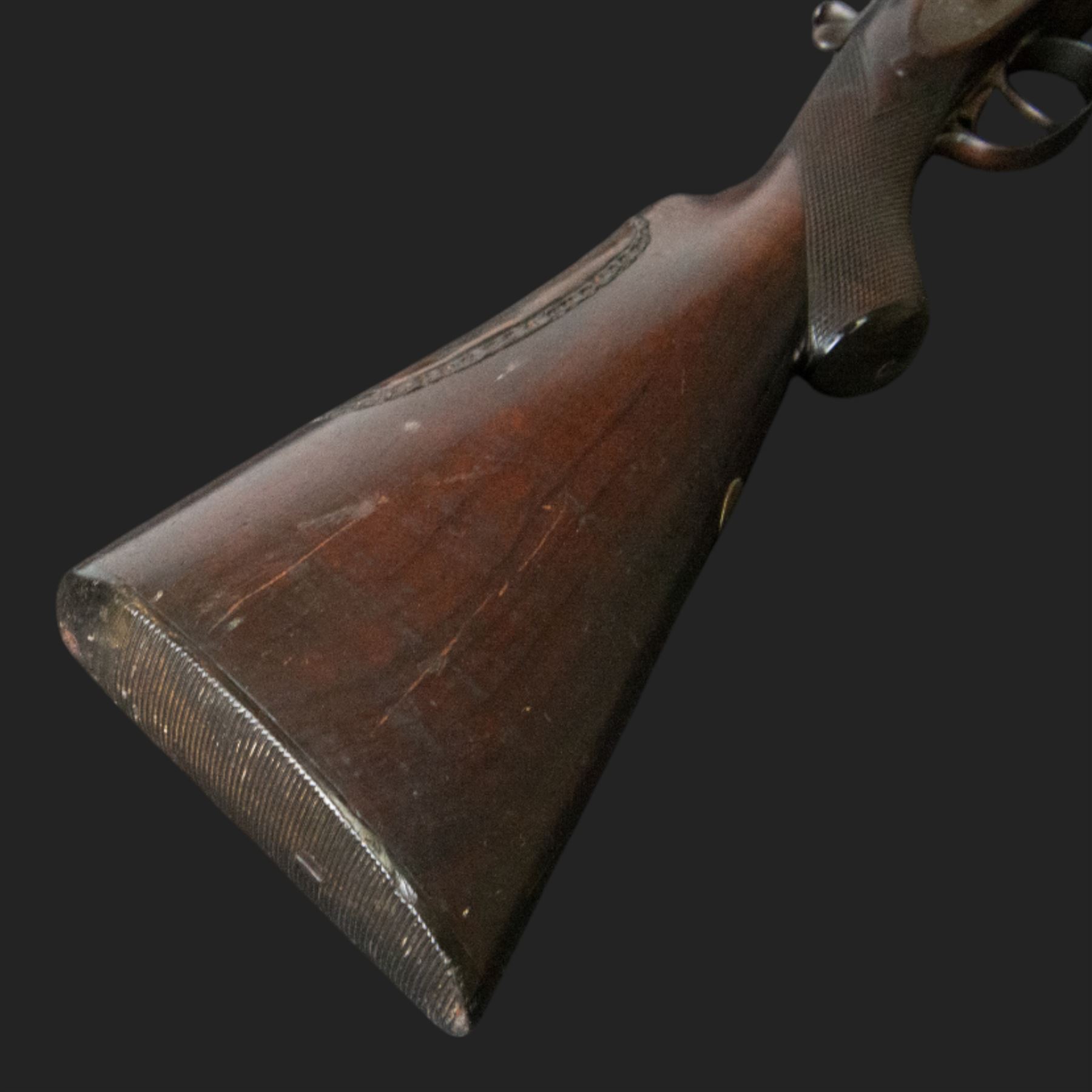 William Moore & Grey, 10 bore double trigger hammer gun, side by side double barrel with 81.5cm (32