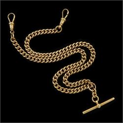 Early 20th century 9ct rose gold Albert 