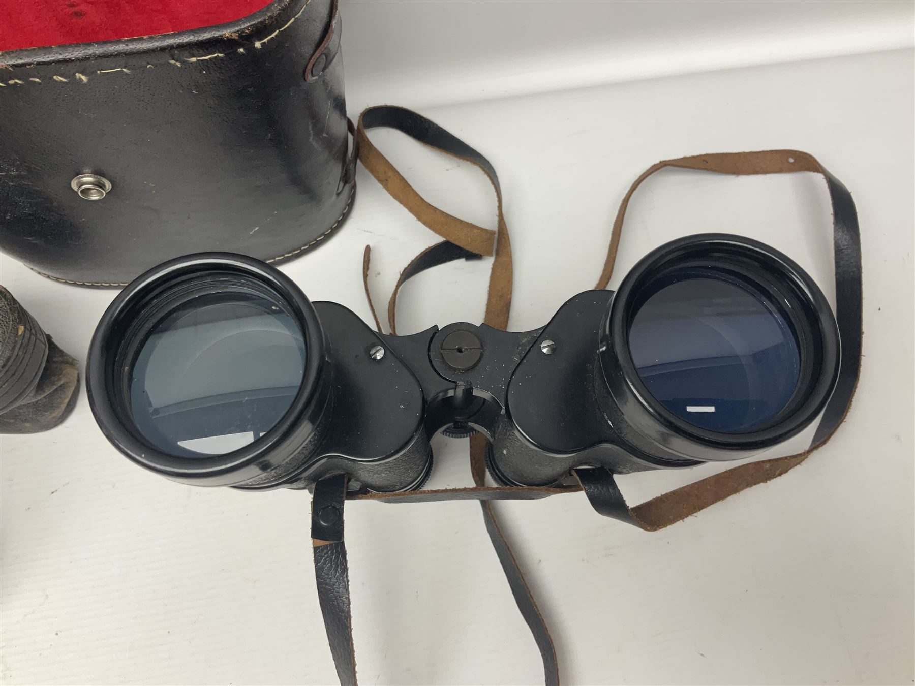 Pair of Asahi Pentax Prism binoculars, a pair of Dolland binoculars, other binoculars, including cased examples and a Miranda Pro 3 tripod