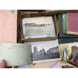 Quantity of postcards, predominantly photographical, together with a quantity of folding maps to include Ordinance Survey examples etc