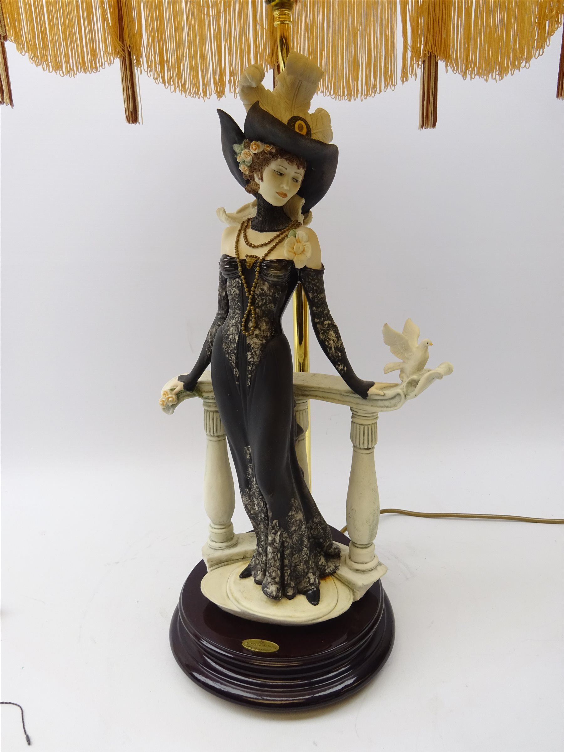 Large limited edition Florence Giuseppe Armani table lamp titled