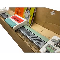 Underwood manual typewriter with original cover and Knitmaster Knitting machine in original box with instructions. 