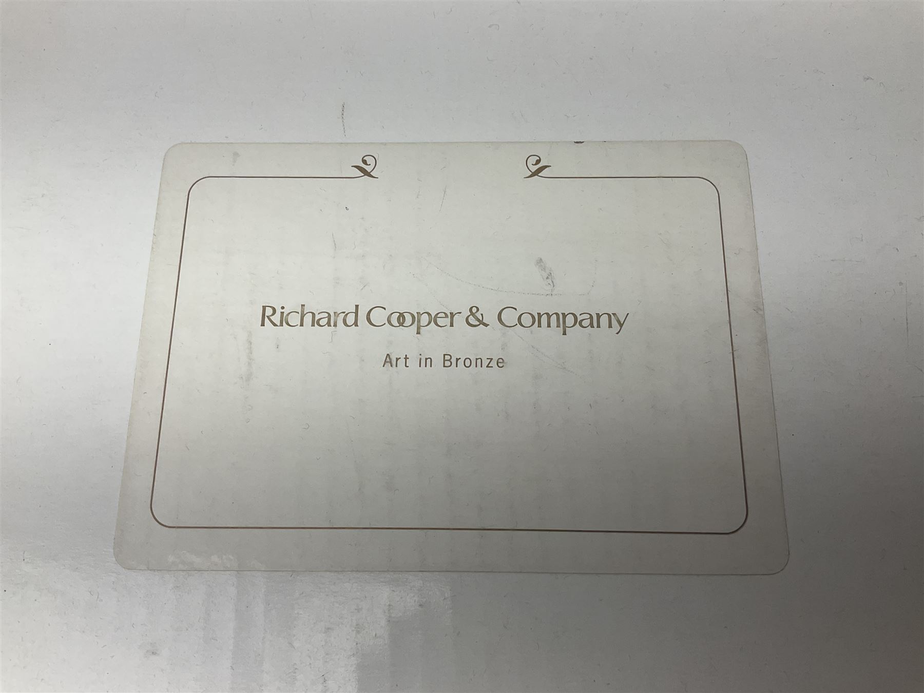 Grant Palmer; Wheels On Fire, limited edition bronze of cyclists, H21cm