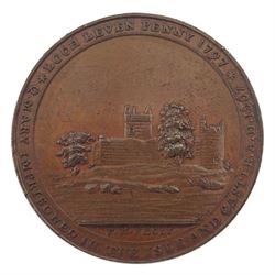 Scotland, Loch Leven Penny, reading 'Loch Leven Penny 1797 Q. Mary Imprisoned In The Isle And Castle A.D. 1567' and 'Antient Scottish Washing Honi. Soit. Qui. Mal. Y. Pense', approximately 29.85 grams