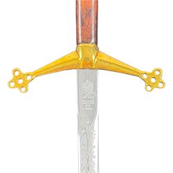 Wilkinson Sword letter opener, inscribed 'By Appointment of Her Majesty', in presentation box 30cm x 10.5cm