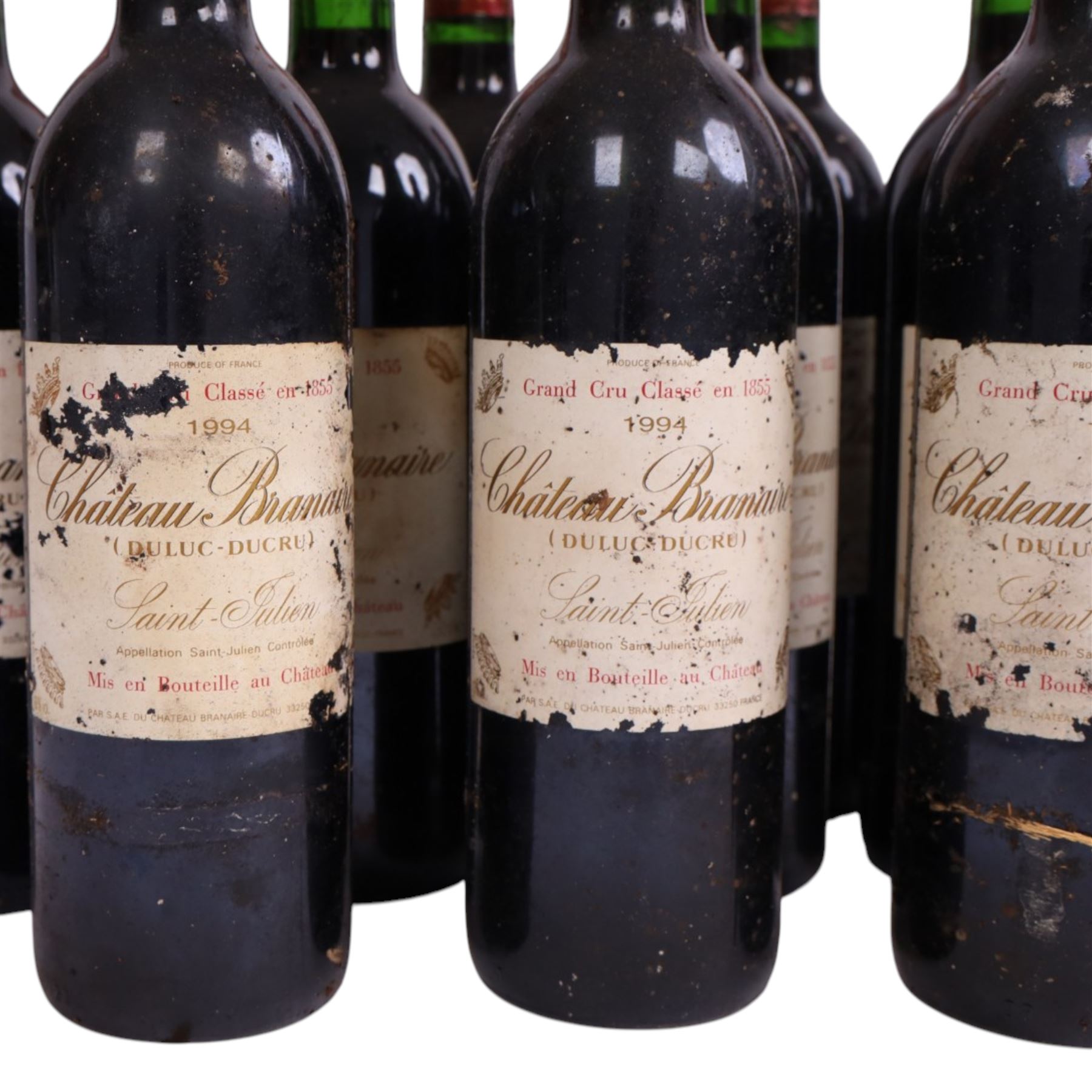 Château Branaire Duluc-Ducru 1994, saint Julien, 750ml, 13% vol, twelve bottles