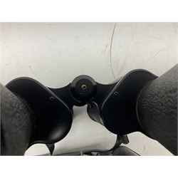 Eleven pairs of binoculars to include Lieberman & Gortz 20x65, Stem (USSR) 7x50, Helios 10x50 Field, Prinz 12x50, Tasco 8x40, Tasco 10x50, etc