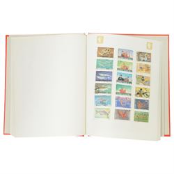 Great British and World stamps, including Portugal, Spain, Monaco, Vietnam etc, housed in various albums or folders and loose, in two boxes