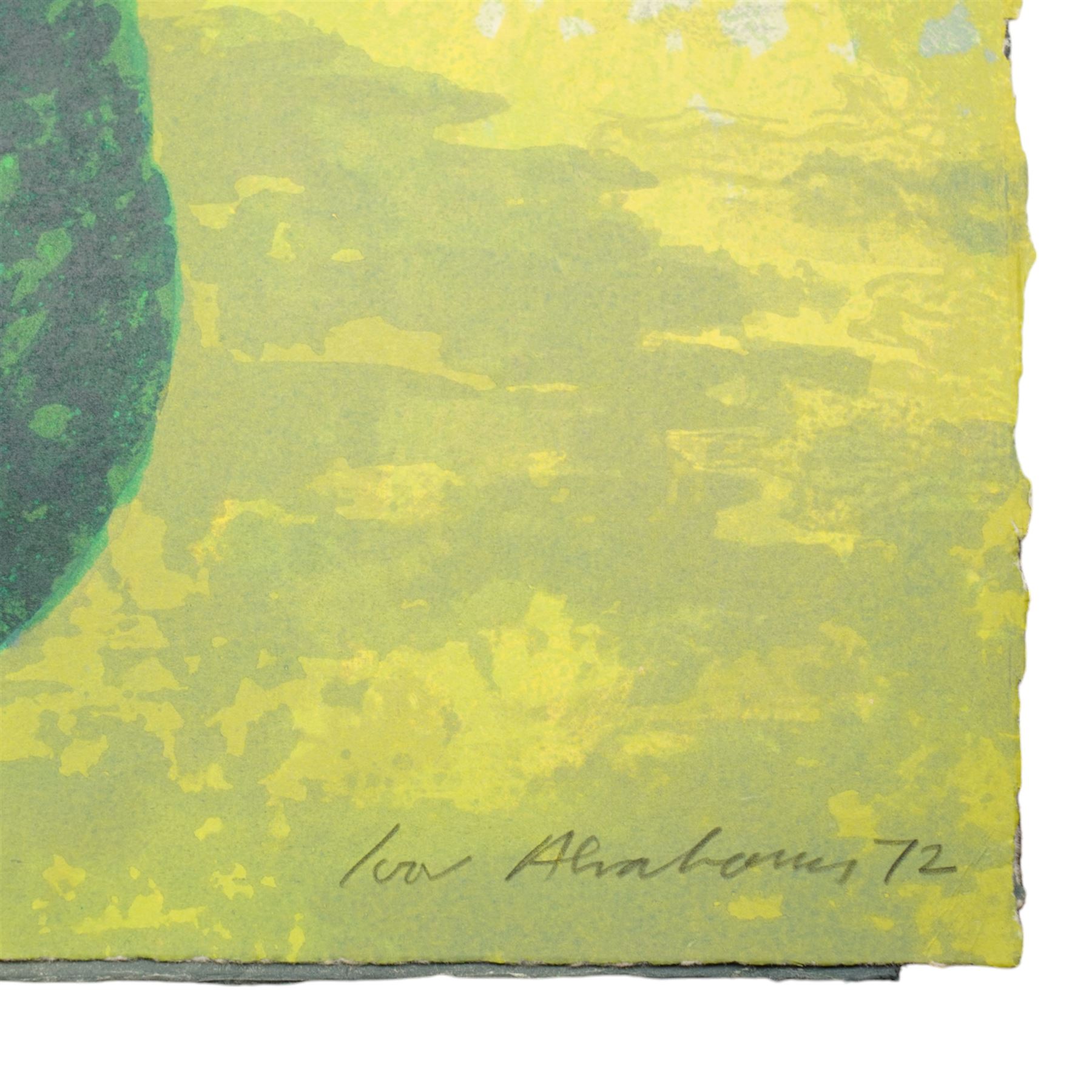 Ivor Abrahams (British 1935-2015): 'Suburban Shrubs I & II', pair lithographs signed dated '72 and numbered AP and 6/30 in pencil 83cm x 62cm (2) (unframed)