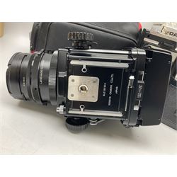 Mamiya RB67 Pro-S camera body, serial no. C559634, with 'Mamiya - Sekor C 1:3.8 f=90mm' lens, serial no. 75999, Mamiya RB 6x8 Pro-S 120 Roll Film Holder and Mamiya Polaroid back holder, with carry case and original boxes 