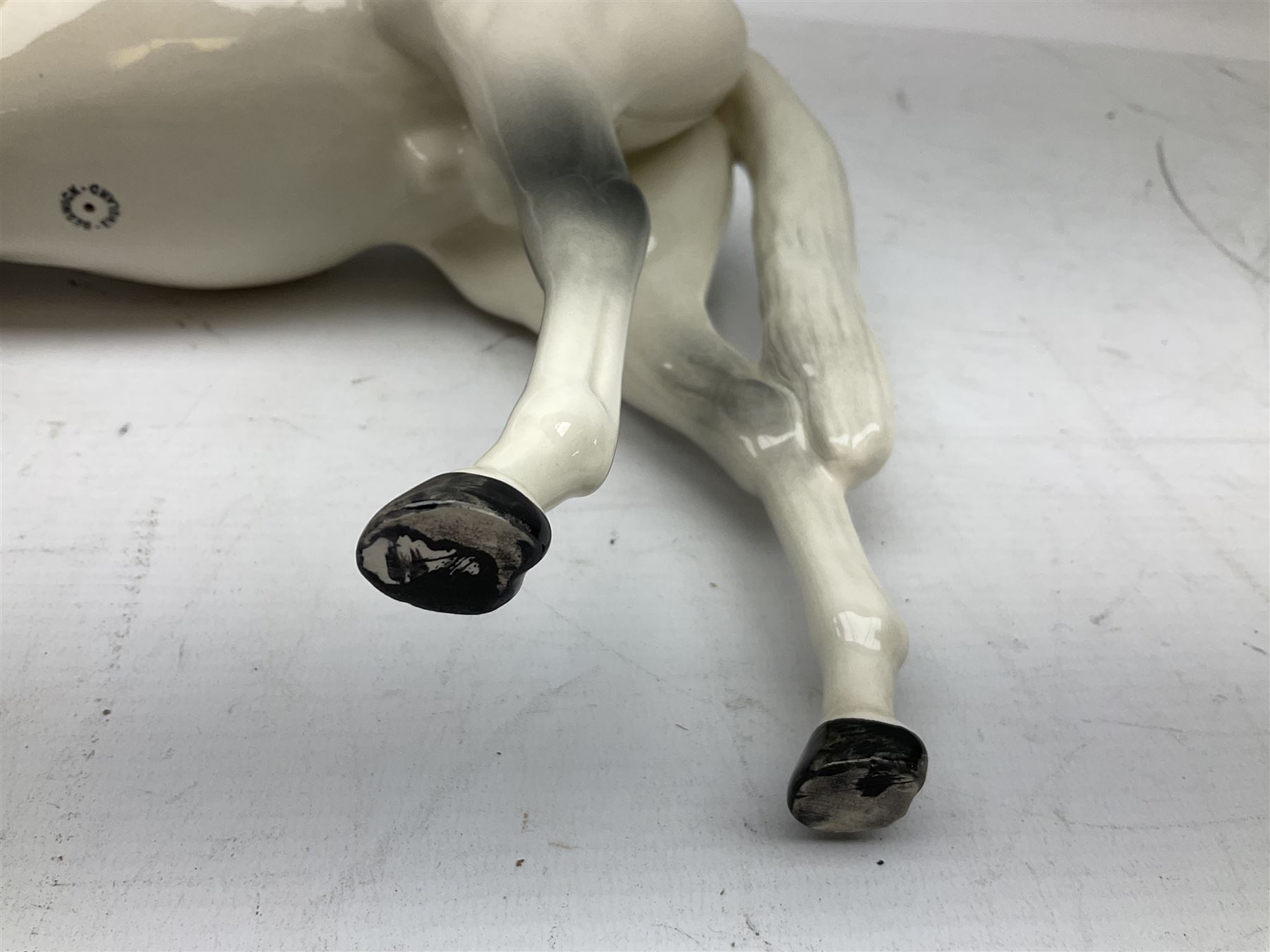 Beswick Large Hunter in grey no. 1734, printed mark beneath, H30cm