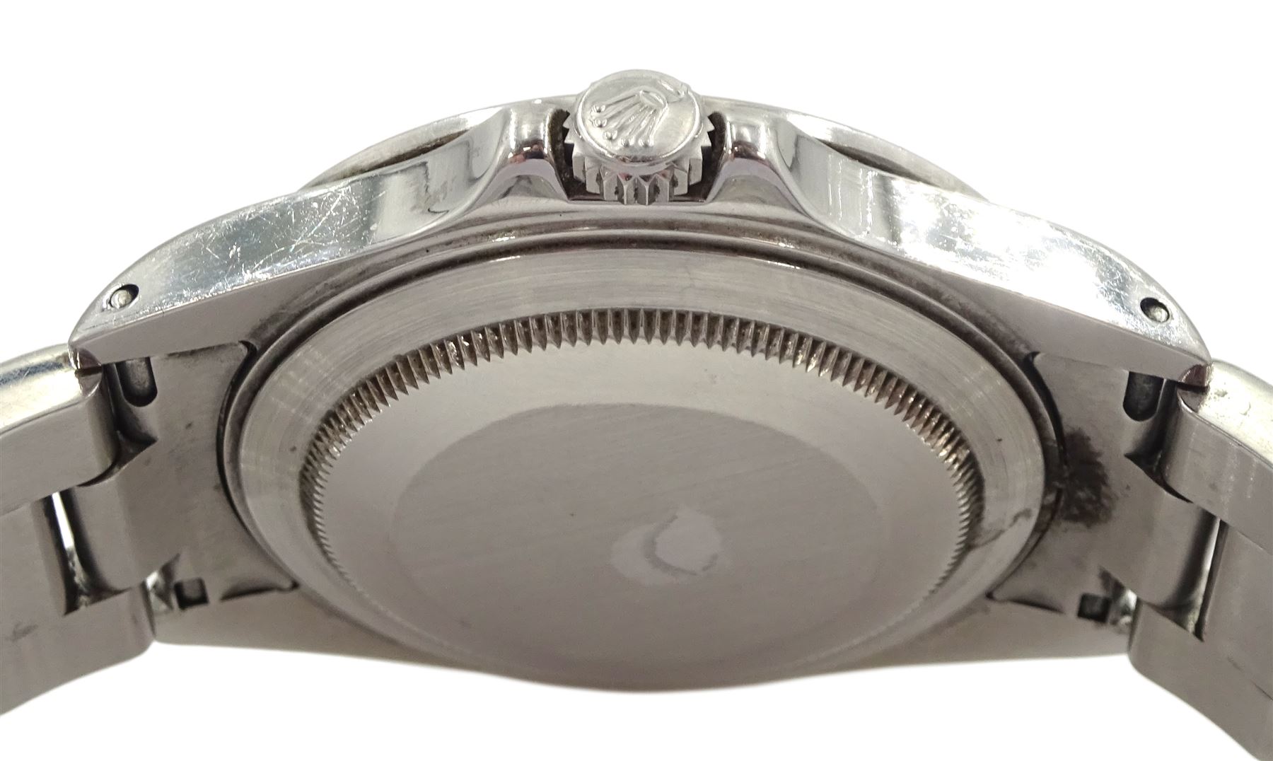 Rolex Oyster Perpetual Date Explorer II gentleman's stainless steel wristwatch, circa 2001, Ref. 16570, serial No. K623156, 'Polar' white dial and fixed 24 hour bezel, boxed with service dated 16 April 2015