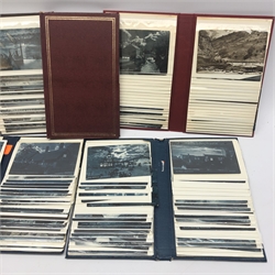  Five modern albums containing over two-hundred and seventy early 20th century moonlit English topographical postcards for the South Coast, Midlands, Oxon, Berks, Staffs, Worcs etc. From the collection of the late Leslie Benson.  