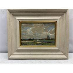 Kershaw Schofield (British 1872-1941): Yorkshire Landscape, oil on panel signed 15cm x 22cm