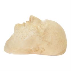 Gebruder Michell Berlin; 19th Century plaster Death Mask of Napoleon, signed to the top, H30cm 