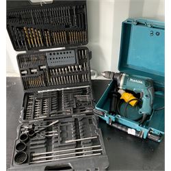 Makita HP1631 drill and a drill piece set - THIS LOT IS TO BE COLLECTED BY APPOINTMENT FROM DUGGLEBY STORAGE, GREAT HILL, EASTFIELD, SCARBOROUGH, YO11 3TX