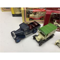 Corgi/Lledo - small collection of modern die-cast vehicles to include Corgi Aviation Archive 1:144 scale aircrafts 47111, 47301 and 47506; Lledo The RFC/RAC Anniversary Collection; quantity of Lledo Days Gone and Corgi models boxed and loose etc 