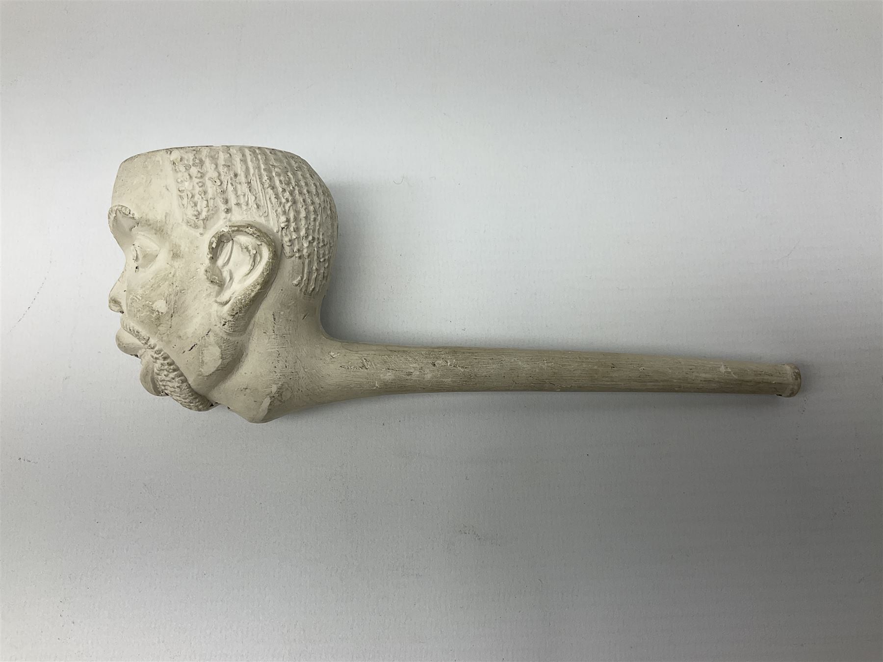  Early Victorian marriage mug for Thomas and Caroline Parkinson dated 11th Sept. 1845 Hull H8cm, similar christening mug for their daughter Hannah Matilda, blue/white transfer printed pot lid with base for Francis Earle, Pharmaceutical Chemist, 22 Market Place, Hull with central study of Holy Trinity Church and clay pipe, the bowl as man's head (4)  