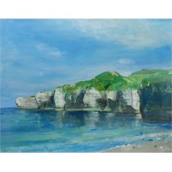 Malcolm Ludvigsen (British 1946-): 'Flamborough Head', oil on canvas signed, titled signed and dated July 3rd 2005 verso 60cm x 75cm