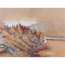 English School (19th/Early 20th Century): Whitby Rooftops, two watercolours by different hands indistinctly signed, 26cm x 41cm and 27cm x 36cm (2)