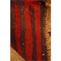  Meshwani red and blue ground runner rug, 276cm x 65cm  
