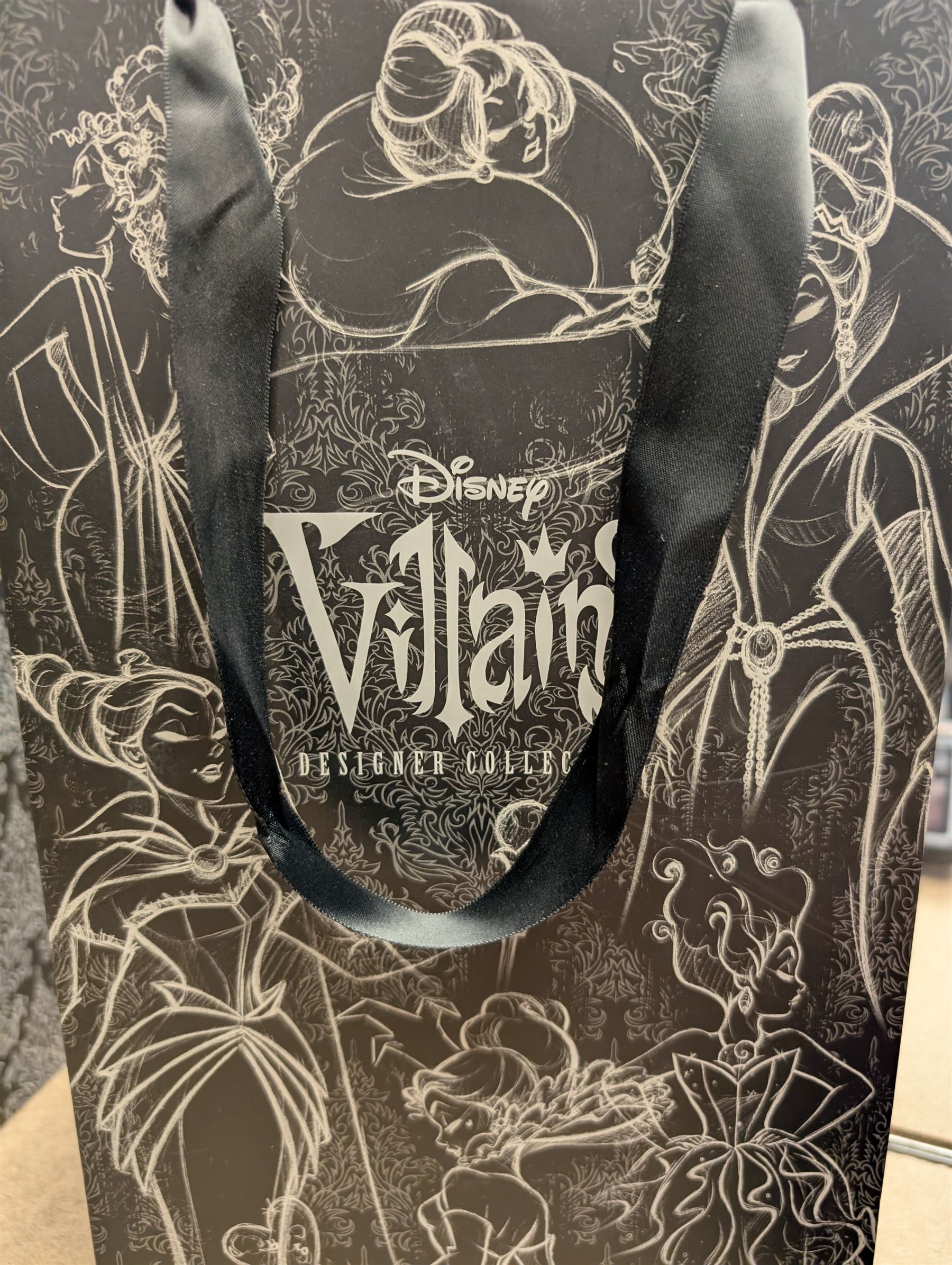 Three Disney Villains Designer Collection dolls,  'Evil Queen', 'Malificent' and Mother Gothel, all in original boxes and bags