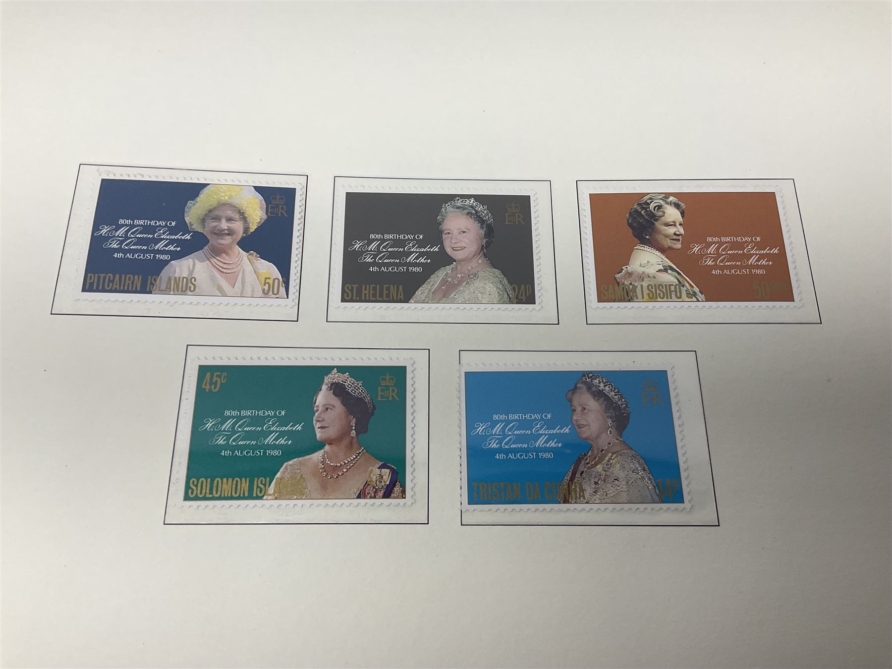 Commemorative stamps mostly relating to the Royal Family and Royal events, including Grenadines of St Vincent, Cayman Islands, Sierra Leone etc, housed in five 'The Royal Family' ring binder albums
