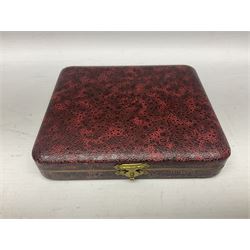 Cased set of six mid 20th century silver coffee spoons, hallmarked Sheffield 1954 and 1956, approximate silver weight 79.6 grams