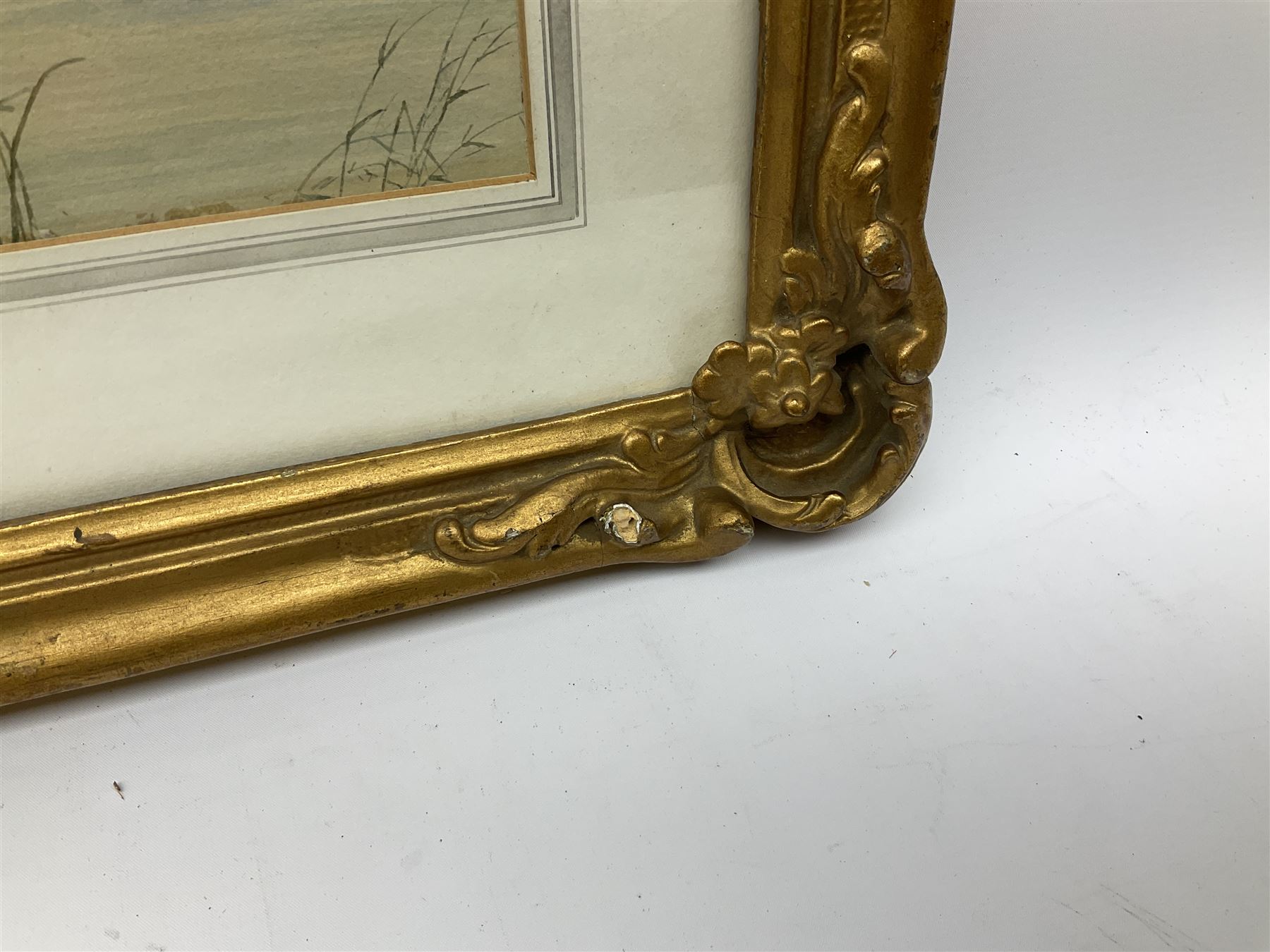 John MacPherson (Scottish fl.1858-1891): Punting Cows, watercolour signed 14cm x 28cm 