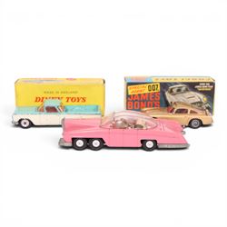 Corgi and Dinky diecast vehicles, comprising Corgi Toys no. 261 James Bond Aston Martin DB5, no. 1105 Carrimore Car Transporter, no. 229 Chevrolet Corvair and Man from UNCLE Oldsmobile Super 88, Dinky Toys no. 449 Chevrolet El Camino Pick Up Truck and Lady Penelope's Fab 1, four boxed