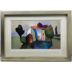 Downe Burns (American Contemporary): 'Colourworld II', limited edition print signed titled and numbered 45/195 in pencil, 46cm x 77cm 