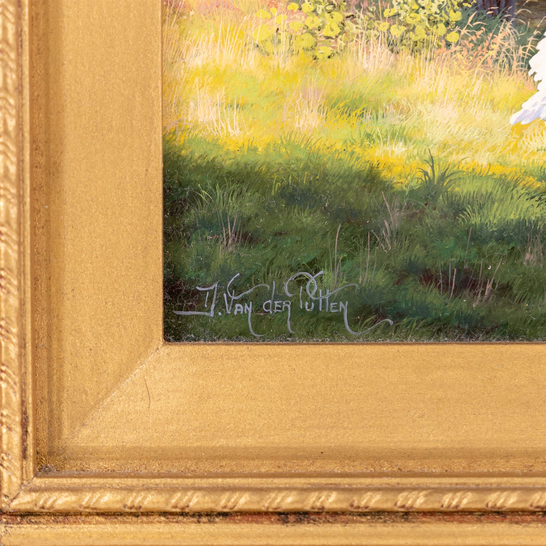 Daniel Van der Putten (Dutch 1949-): 'Crackpot in September - Swaledale Yorkshire', oil on panel signed, titled verso and with COA, 32cm x 38cm